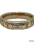 Bulgari Bvlgari Tubogas Vintage Alveare Armspange in 750/18K Gelbgold / Stahl