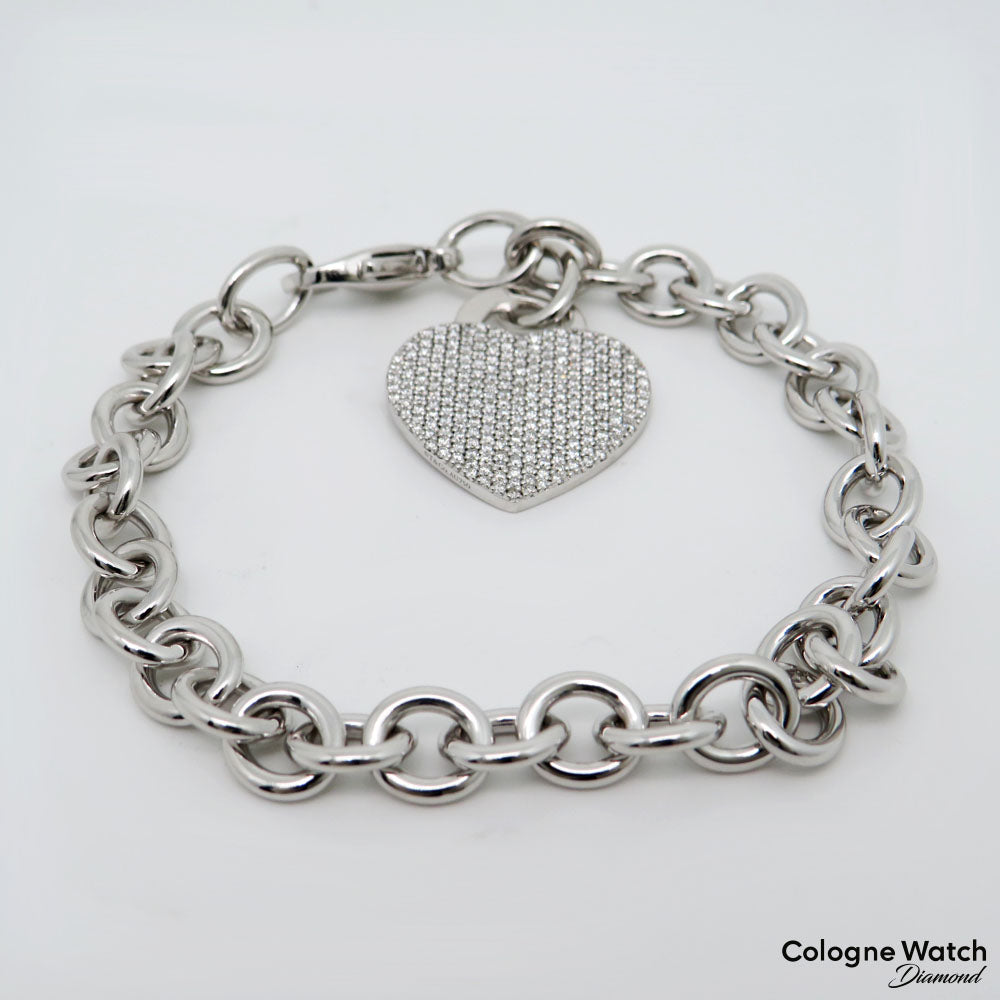 Tiffany &amp; Co. Return to Tiffany Armband mit Brillant Besatz in 750/18K Weißgold UVP.: 15.000,-€