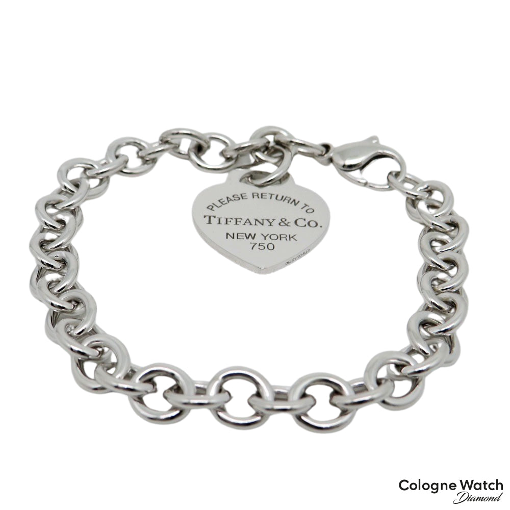 Tiffany &amp; Co. Return to Tiffany Armband mit Brillant Besatz in 750/18K Weißgold UVP.: 15.000,-€