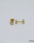 Ohrstecker Zarge mit 0,54ct TW-vsi Brillant in 750/18K Gelbgold