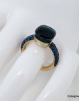 Pomellato Nudo Classic Ring London Blue Topas, Lapis + Saphir 750/18K Rosegold UVP.: 5.800,-€