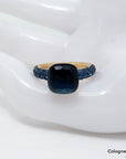 Pomellato Nudo Classic Ring London Blue Topas, Lapis + Saphir 750/18K Rosegold UVP.: 5.800,-€