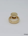 Ring mit Citrin Besatz in 585/14K Gelbgold Gr. 54