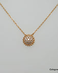 Van Cleef & Arpels Collier Anhänger Perlée 0,34ct Brillant 750/18K Roségold UVP.: 7.800,-€