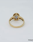 Ring mit ca. 2,00ct AAAA Tansanit und ca. 0,20ct W-si Brillant in 750/18K Gelbgold