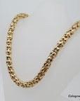 Kette Collier Himbeer Muster in 750/18K Gelbgold Länge 50 cm