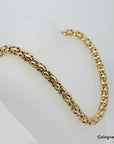 Kette Collier Himbeer Muster in 750/18K Gelbgold Länge 50 cm