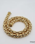 Kette Collier Himbeer Muster in 750/18K Gelbgold Länge 50 cm