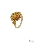 Ring mit Floralem Muster in 750/18K Gelbgold Gr. 55