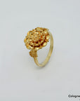 Ring mit Floralem Muster in 750/18K Gelbgold Gr. 55