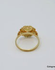 Ring mit Floralem Muster in 750/18K Gelbgold Gr. 55