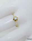 Ring Solitärring mit 0,21ct TW-vsi Brillant in 585/14K Gelbgold Gr. 55