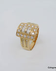 Ring mit ca. 1,14ct TW-vsi Diamant in 750/18K Gelbgold Gr. 51