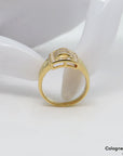 Ring mit ca. 1,14ct TW-vsi Diamant in 750/18K Gelbgold Gr. 51