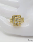 Ring mit ca. 1,14ct TW-vsi Diamant in 750/18K Gelbgold Gr. 51