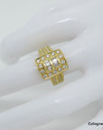 Ring mit ca. 1,14ct TW-vsi Diamant in 750/18K Gelbgold Gr. 51