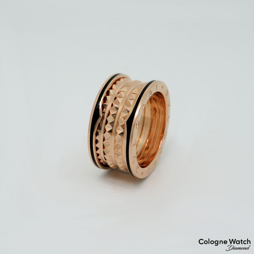 Bvlgari B-Zero 1 Rock 4-Band Ring mit Onyx 750/18K Rosegold Gr. 61 Box + Papiere UVP.: 3.900,-€