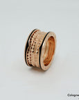 Bvlgari B-Zero 1 Rock 4-Band Ring mit Onyx 750/18K Rosegold Gr. 61 Box + Papiere UVP.: 3.900,-€