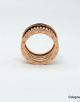 Bvlgari B-Zero 1 Rock 4-Band Ring mit Onyx 750/18K Rosegold Gr. 61 Box + Papiere UVP.: 3.900,-€