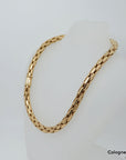 IsabelleFa Collier mit Brillant Besatz in 750/18K Gelbgold Länge 44 cm