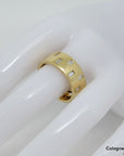 Ring Bandring mit ca. 0,54ct TW-vsi Diamant in 750/18K Gelbgold / Gr. 55