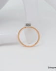 Ring Solitärring mit 0,24ct E-F/vvs Diamant in 750/18K Weiß-/Rosegold Gr. 55