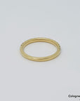 Ring Halbmemoirering mit 0,19ct F-G/si Brillant in 750/18K Gelbgold Gr. 54