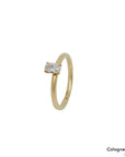 Ring Solitärring mit 0,30ct F-si Diamant in 750/18K Gelbgold Gr. 54