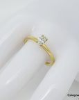 Ring Solitärring mit 0,30ct F-si Diamant in 750/18K Gelbgold Gr. 54