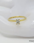 Ring Solitärring mit 0,30ct F-si Diamant in 750/18K Gelbgold Gr. 54