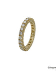 Ring Memoirering mit 1,88ct E-F/vsi Brillant in 750/18K Gelbgold Gr. 54