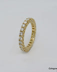 Ring Memoirering mit 1,88ct E-F/vsi Brillant in 750/18K Gelbgold Gr. 54