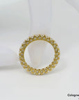 Ring Memoirering mit 1,88ct E-F/vsi Brillant in 750/18K Gelbgold Gr. 54