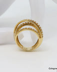 Ring mit 1,05ct F-G/si Brillant in 750/18K Gelbgold Gr. 54