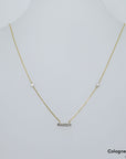 Collier / Kette und Anhänger mit 0,07ct F-G/si Brillant in 750/18K Gelbgold