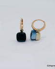 Pomellato Nudo Ohrhänger Ohrringe mit London Blue Topas in 750/18K Rosegold UVP.: 5.300,-€