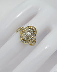 Art Deco Ring mit ca. 0,50ct Diamant in 585/14K Weiß-/Gelbgold Gr. 51