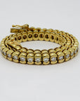 Armband Tennisarmband mit ca. 3,78ct W-si Brillant in 750/18K Gelbgold 19,0cm