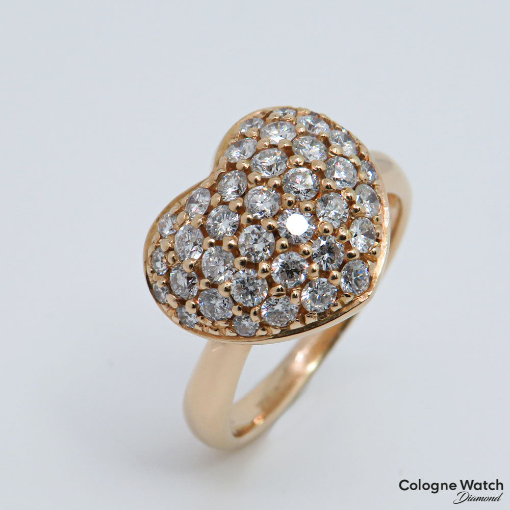 00ct W-si Brillant in 750/18K Rosegold Gr. 52