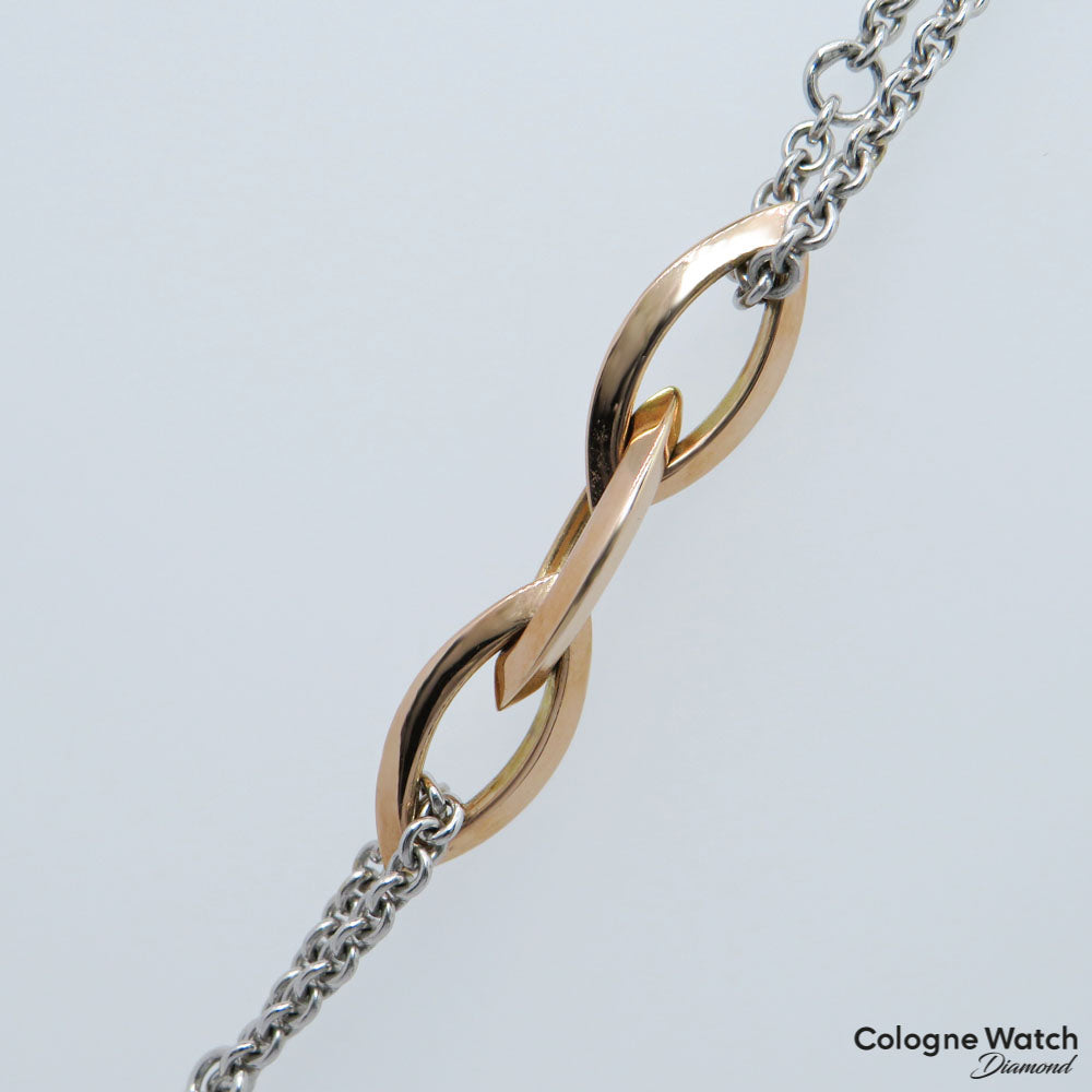 Collier Kette in 585/14K Weiß-/Rosegold Länge 45cm