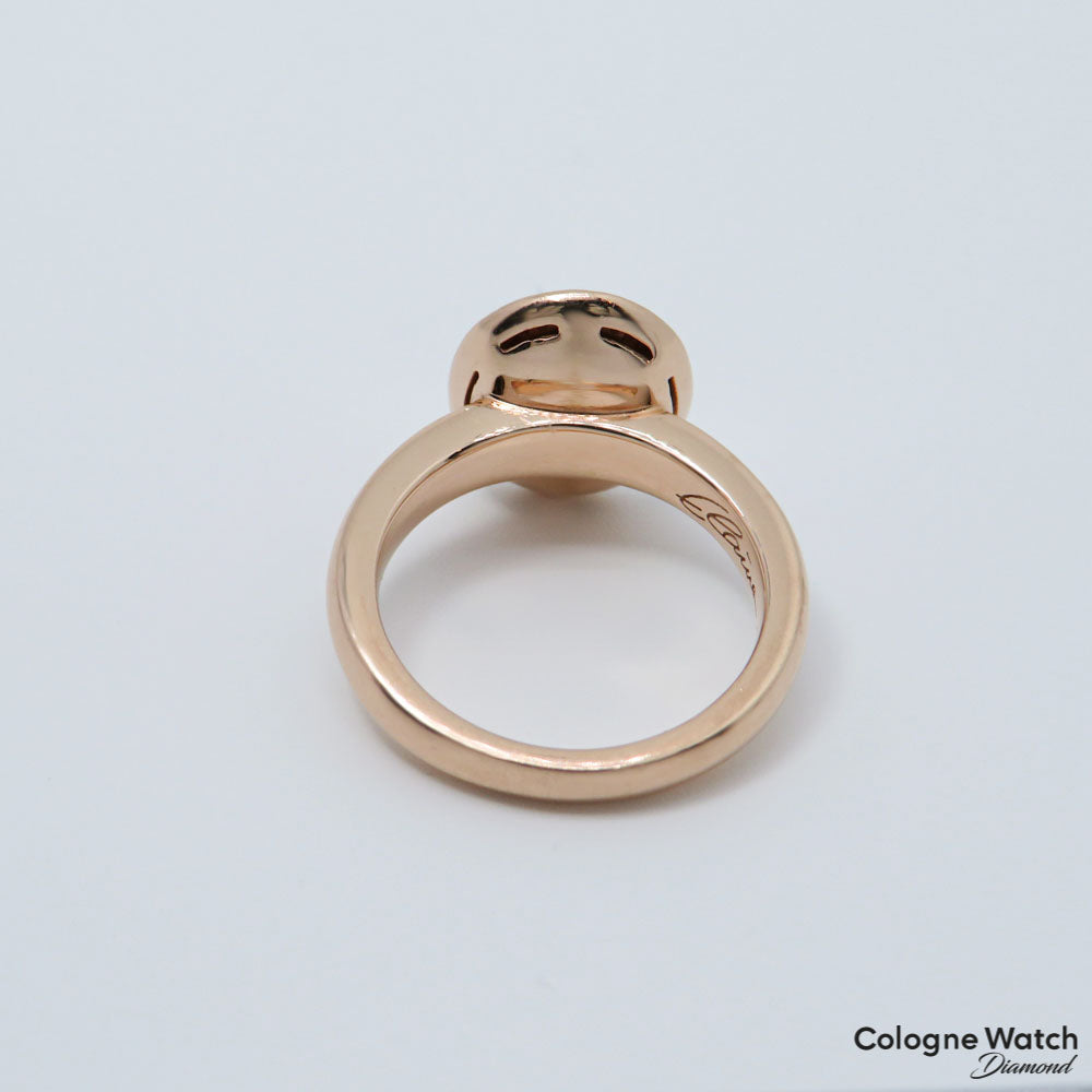 Ring mit Brillant und Mondstein Besatz in 585/14K Rosegold Gr. 52